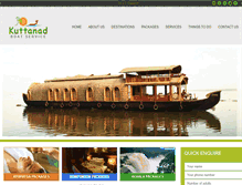 Tablet Screenshot of kumarakomhouseboatservice.com